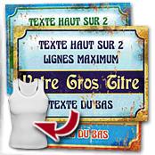 cadeau personnalis� Plaque Style Retro