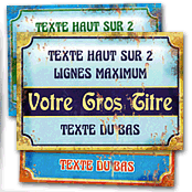 cadeau personnalis� Plaque Style Retro