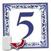 cadeau personnalis� Plaque de Numero de Rue