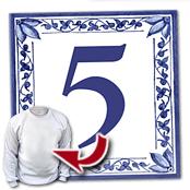 cadeau personnalis� Plaque de Numero de Rue