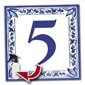 cadeau personnalis� Plaque de Numero de Rue