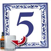 cadeau personnalis� Plaque de Numero de Rue