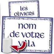 cadeau personnalis� Plaque de Villa