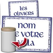 cadeau personnalis� Plaque de Villa