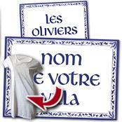 cadeau personnalis� Plaque de Villa