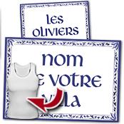 cadeau personnalis� Plaque de Villa