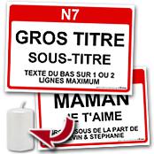 cadeau personnalis� Panneau de Ville Personnalis�