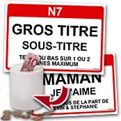 cadeau personnalis� Panneau de Ville Personnalis�