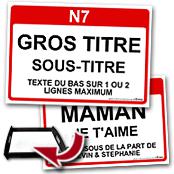 cadeau personnalis� Panneau de Ville Personnalis�