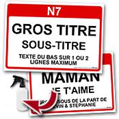 cadeau personnalis� Panneau de Ville Personnalis�