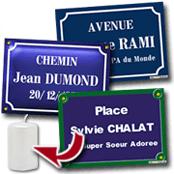cadeau personnalis� Plaques de Rue Personnalis�e