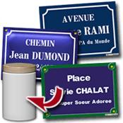 cadeau personnalis� Plaques de Rue Personnalis�e