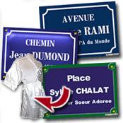 cadeau personnalis� Plaques de Rue Personnalis�e