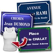 cadeau personnalis� Plaques de Rue Personnalis�e