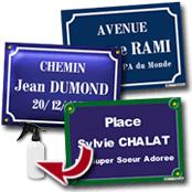 cadeau personnalis� Plaques de Rue Personnalis�e