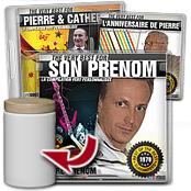 cadeau personnalis� Couverture de CD audio personnalis�e