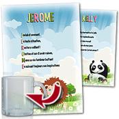 cadeau personnalis� Po�me Pr�nom Enfant