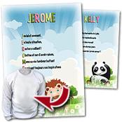 cadeau personnalis� Po�me Pr�nom Enfant