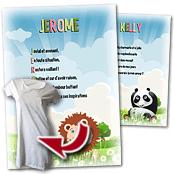 cadeau personnalis� Po�me Pr�nom Enfant