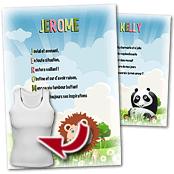 cadeau personnalis� Po�me Pr�nom Enfant