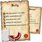 cadeau personnalis� Parchemin Po�me Pr�nom