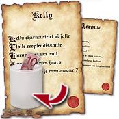 cadeau personnalis� Parchemin Po�me Pr�nom