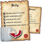 cadeau personnalis� Parchemin Po�me Pr�nom