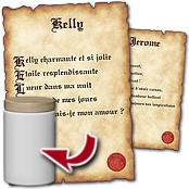 cadeau personnalis� Parchemin Po�me Pr�nom