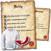 cadeau personnalis� Parchemin Po�me Pr�nom