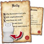 cadeau personnalis� Parchemin Po�me Pr�nom