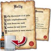 cadeau personnalis� Parchemin Po�me Pr�nom