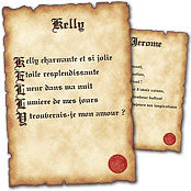 cadeau personnalis� Parchemin Po�me Pr�nom