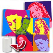cadeau personnalis� Portrait Popart