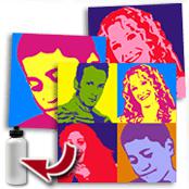 cadeau personnalis� Portrait Popart