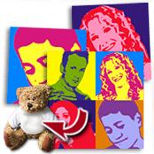 cadeau personnalis� Portrait Popart
