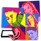cadeau personnalis� Portrait Popart