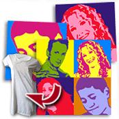 cadeau personnalis� Portrait Popart