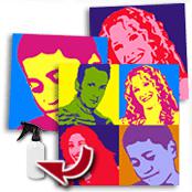 cadeau personnalis� Portrait Popart