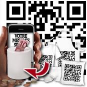 cadeau personnalis� Message QR Code Personnalis�
