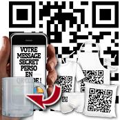 cadeau personnalis� Message QR Code Personnalis�