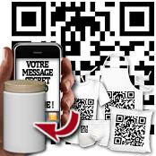 cadeau personnalis� Message QR Code Personnalis�