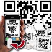 cadeau personnalis� Message QR Code Personnalis�