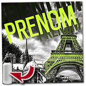 cadeau personnalis� Tableau Paris Personnalis� avec Pr�nom