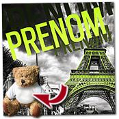 cadeau personnalis� Tableau Paris Personnalis� avec Pr�nom