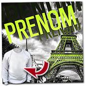 cadeau personnalis� Tableau Paris Personnalis� avec Pr�nom