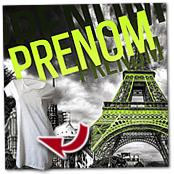 cadeau personnalis� Tableau Paris Personnalis� avec Pr�nom