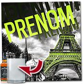 cadeau personnalis� Tableau Paris Personnalis� avec Pr�nom