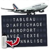 cadeau personnalis� Tableau A�roport