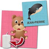cadeau personnalis� Tableau Animaux et Pr�nom
