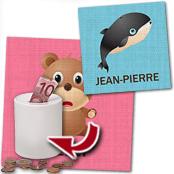 cadeau personnalis� Tableau Animaux et Pr�nom